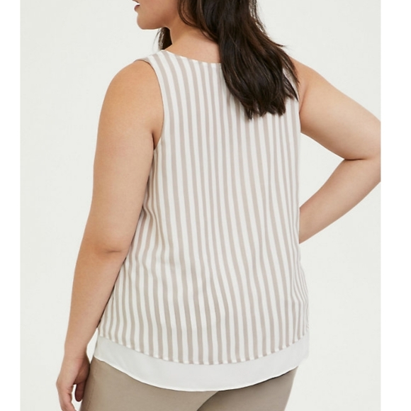 Torrid Chiffon Double Layer Tank - Picture 3 of 8